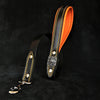 The "Eros" Black & Orange leash by Bestia Dog Gear