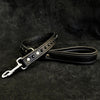 Black studded leash by Bestia Dog Gear