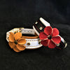 The "Flower" handmade puppy collar by Bestia Dog Gear