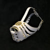 ''Maximus'' Basket Muzzle White & Gold by Bestia Dog Gear