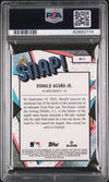 Graded 2023 Topps Pristine Ronald Acuna Jr. #OS2 Oh, Snap! Baseball Card PSA 10 Gem Mint