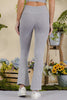 Women's Stone Washed Ribbed Yoga Pants