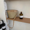 Crossbody straw bag