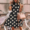 New Fashion Cute Stylish Dot Printed Sleeveless Women Dress - Fashion Dresses for women by Stevvex
