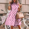 New Fashion Cute Stylish Dot Printed Sleeveless Women Dress - Fashion Dresses for women by Stevvex