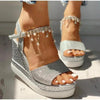 2021 New Women Summer Sandals Studded Detail Luxury Shine Design Casual Womens Shoes by Stevvex