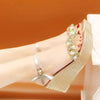 2021 New Women Summer Sandals Studded Detail Luxury Shine Design Casual Womens Shoes by Stevvex