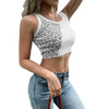 Summer Fitness Sport Top Fashion Printed Ribbed Crop Tank Tops - Top Cute Fashion Fitness Modern Yoga Women Summer Clothing Style Classy Tops by Stevvex