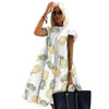 Women Retro Loose Casual Round Neck Short Sleeve Dress - Cute Fashion Dresses For Women by Stevvex