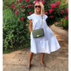 Women Retro Loose Casual Round Neck Short Sleeve Dress - Cute Fashion Dresses For Women by Stevvex