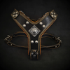 The ''Eros'' harness Black & Orange Small to Medium Size by Bestia Dog Gear