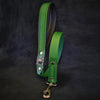 The "Eros" collar 2.5 inch wide Green by Bestia Dog Gear