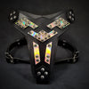 The ''Midas'' leather dog harness silver by Bestia Dog Gear