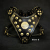 The ''Maximus'' harness Black & Gold Small to Medium Size by Bestia Dog Gear