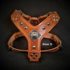 The ''Eros'' harness brown Small to Medium Size by Bestia Dog Gear