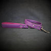 Purple soft leather dog leash by Bestia Dog Gear