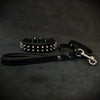 "Frenchie" Set- collar & leash. Black by Bestia Dog Gear