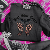 BLACK Bat shit crazy crew neck sweatshirt by Madness & Mayhem LLC