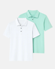 Buki Cinqo Polo 2-Pack - White/Julep by Buki