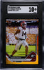 Graded 2025 Topps Bowman U Now Gunner Stockton #12 Orange Foil /25 Rookie RC Football Card SGC 10 Gem Mint by Hall of Fame Sports Memorabilia