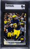 Graded 2025 Topps Bowman U Now Bryce Underwood #1 Generational Recruit Shines in Wolverines Debut Rookie RC Football Card SGC 9 Mint by Hall of Fame Sports Memorabilia