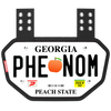 Phenom Elite Football Back Plate - Georgia by Phenom Elite Brand