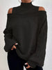 Cold Shoulder Turtleneck Sweater by Wild and Free Boutique