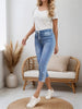 Women’s Drawstring Denim Shorts by FitiqueFit