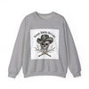 Honor Among Outlaws Crewneck, western skull art | gothic Americana, desert noir design by Tristan’s Treehouse