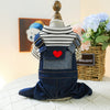 Pet Clothes Dog Four Feet Heart Vintage by My Store