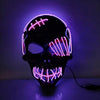 Halloween Scary One-Eyed Pirate Mask Cosplay Led Mask Adult Glowing Mask EL Wire Light Up For Halloween Festival Party Bar by My Store