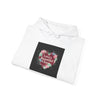 Distressed Heart Collage Hoodie | Soft Grunge Hearts, punk heart design by Tristan’s Treehouse