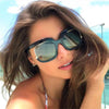 Cat Eye Half-Frame UV400 Sunglasses – Women’s Fashion Eyewear by FitiqueFit