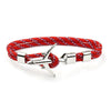 Modern Fashion Airplane Anchor Bracelets Men Charm Rope Chain Paracord Bracelet Women Male Air Force Style Wrap Metal Sport Hook Gift by Stevvex