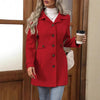 Women’s Elegant Woolen Coat – Medium-Length Lapel Slim Fit Winter Coat by FitiqueFit