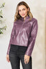 Women Classic Neck Zip-Up Jacket For Everyday Wear Elegant Girls Jacket by Stevvex