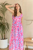 New Summer Abstract Floral V-Neck Maxi Dress – Elegant, Artistic Print, Flattering Silhouette, Sophisticated Glamour by Stevvex