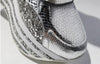 Genuine Leather Breathable Mesh Platform Shoes