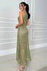Long Sleeveless Cutout Maxi Dress Chic & Flowy Summer Style Comfortable Dress For Summer by Stevvex