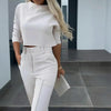Women's Elegant Solid Color Half Sleeve Short Top by FitiqueFit