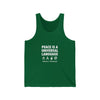 Peace Is a Universal Language Tank Top – Graphic Message Muscle Tee by Tristan’s Treehouse