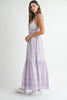 Eyelet Lace Maxi Dress With Side Strap Details – Elegant Fluttering Eyelet Lace Maxi Dress, Modern Side Strap Design, Formal Summer Maxi Dress, Sophisticated Event Dress by Stevvex