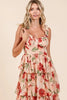 New Summer Layered Floral Sweetheart Neck Maxi Dress For Women – Romantic and Feminine Floral Dress with Layered Skirt by Stevvex