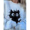 Women's Cute Kitten Graphic Sweatshirt by FitiqueFit