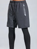 Men's Plus Size Elastic Waist Active Shorts
