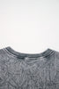High-rise saved by grace Letter Embroidery Mineral Wash Loose Sweatshirt by Wild and Free Boutique