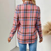 Checkered Fleece-Lined Shacket with Chest Pockets by FitiqueFit