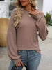 Ribbed Knit Ruffle Cuff T-Shirt by Simply Love