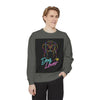 Dog Lover Sweatshirt — Neon Puppy Graphic Crewneck by Tristan’s Treehouse