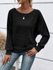 Relaxed Fit Ribbed Knit T-Shirt by Simply Love